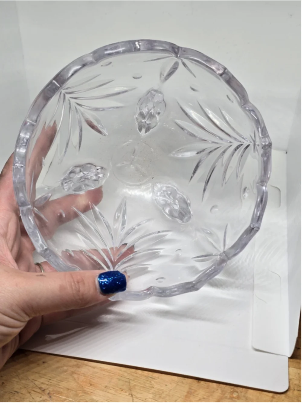 Mikasa Candy Bowl, Roind,Christmas Tree Design On Bowl, 6 Inch, Footed